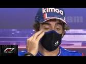 F1 2021 Bahrain GP Fernando Alonso & Esteban Ocon Press Conference Interview