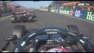 Unseen overtakes of Sebastian Vettel on Kubica, Latifi and Giovinazzi