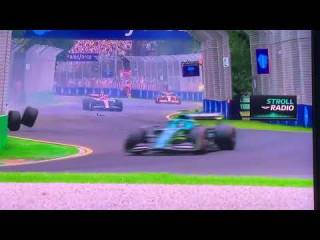 Nicholas latifi and Lance Stroll crash Australia 2022