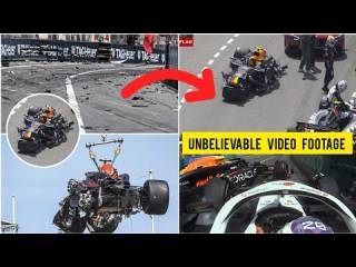 Sergio Perez huge car crash with Kevin Magnussen in Monaco Grand Prix:Sergio Perez & Magnussen crash